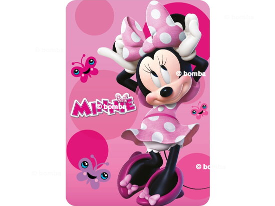 Ružová detská deka Minie Mouse Chic