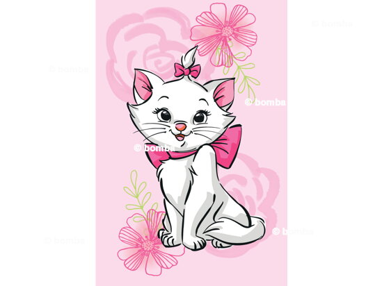 Detská deka Mačička Marie Pink Flower