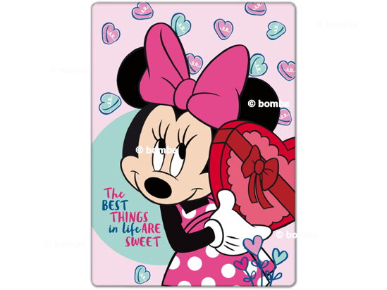 Detská deka Minnie Mouse Hearts