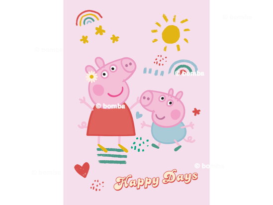 Ružová detská deka Peppa Pig