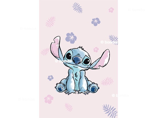 Ružová detská deka Lilo a Stitch