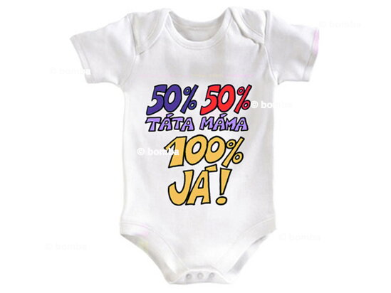 Dojčenské body 100% Ja! - veľkosť 74-80