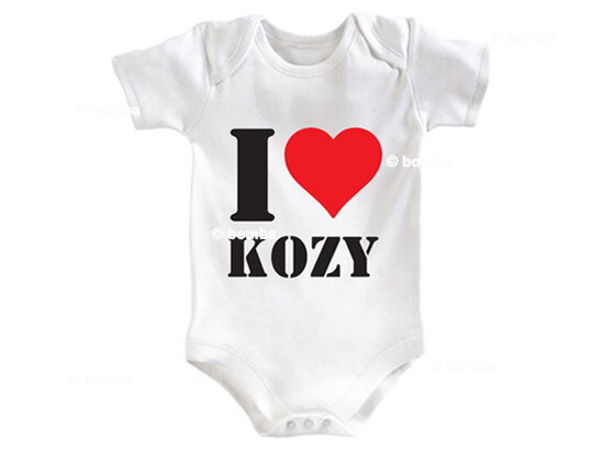 Dojčenské body I Love Kozy - veľkosť 62-68