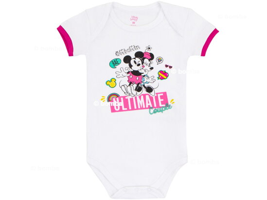 Dojčenské body Minnie a Mickey Mouse - veľkosť 74