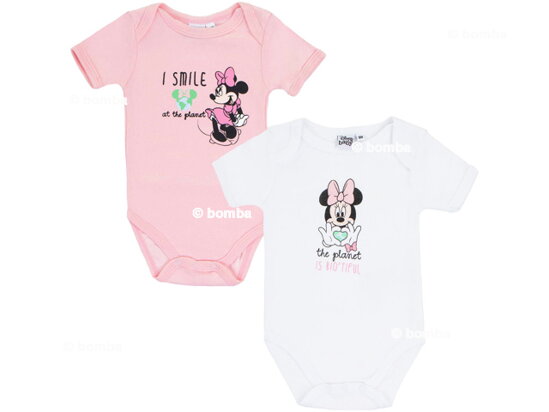 Dojčenské body Disney Minnie - 2 kusy, veľkosť 74