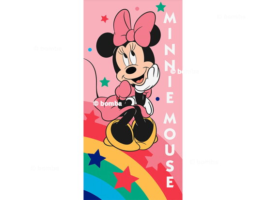 Plážová osuška Minnie Mouse Rainbow Star