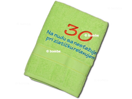 Osuška k 30-tke pre muža