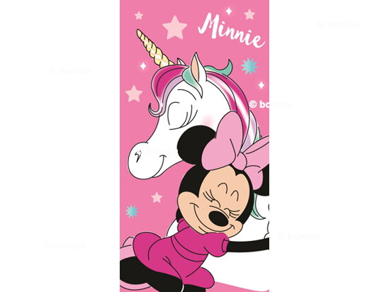 Dievčenská osuška Minnie Mouse s jednorožcom
