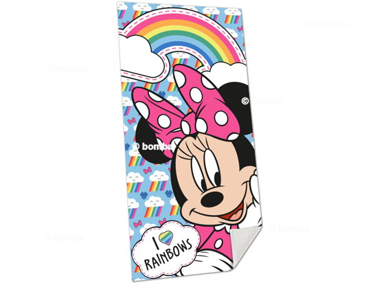 Detská plážová osuška Minnie Mouse Rainbows