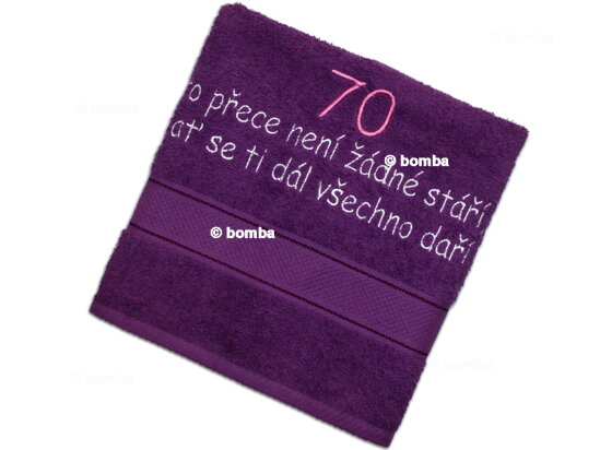 Osuška k 70-tke pre ženu CZ