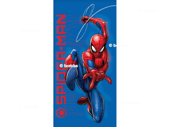 Modrá plážová osuška Spiderman