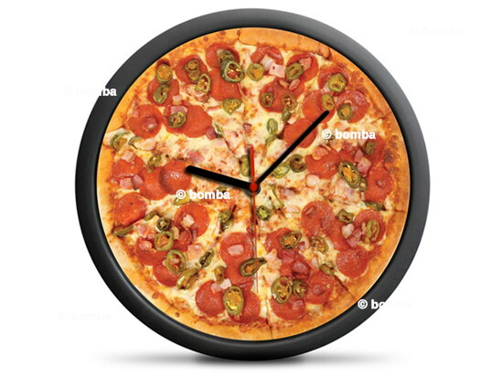 Nástenné hodiny pre milovníkov pizze
