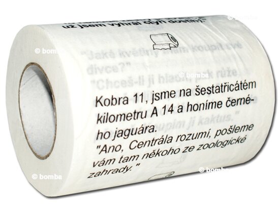 Toaletný papier s vtipmi