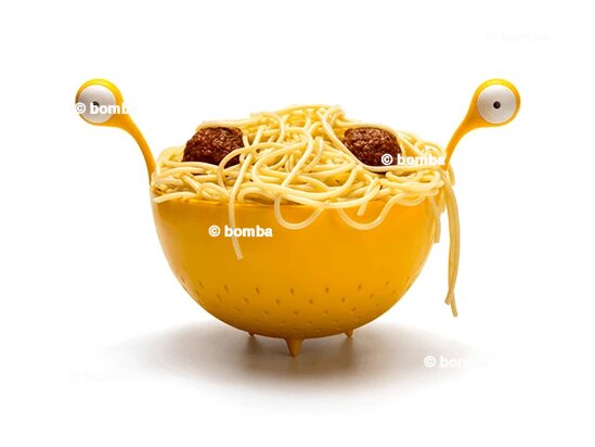 Cedidlo na špagety Monštrum s veľkými očami