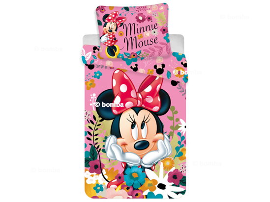 Posteľné obliečky Minnie Mouse Flowers