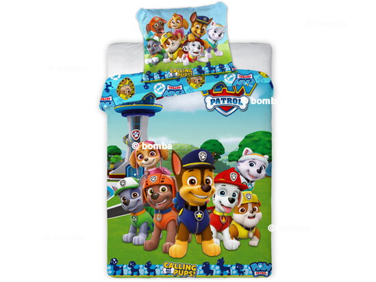 Posteľné obliečky Paw Patrol Calling Pups
