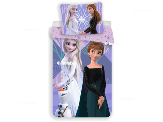 Posteľné obliečky Frozen II - Anna, Elsa a Olaf