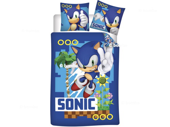 Posteľné obliečky Ježko Sonic Coin Chase