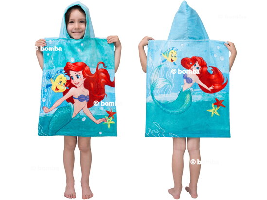 Detské pončo Disney Princess Ariel