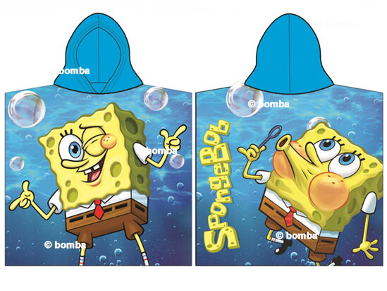 Detské pončo SpongeBob v šortkách