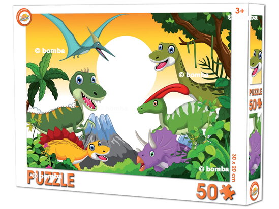 Puzzle pre deti Dinosaury - 50 dielikov