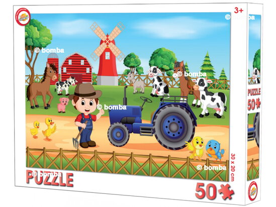 Puzzle pre deti Farma - 50 dielikov