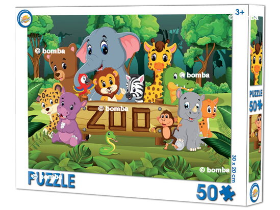 Puzzle pre deti ZOO - 50 dielikov