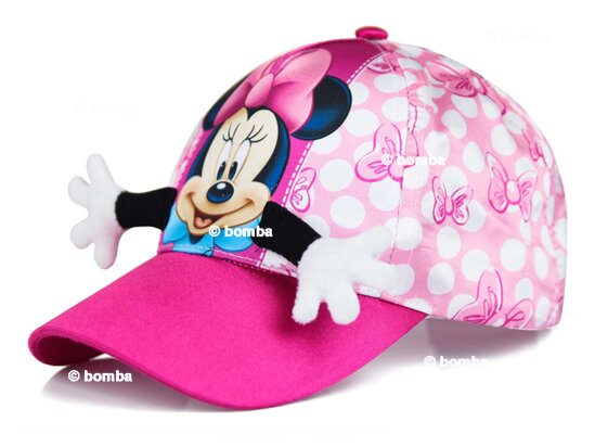 Dievčenská 3D šiltovka Minnie Mouse - veľkosť 52