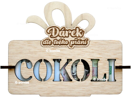 Tabuľka na peniaze - Cokoli CZ