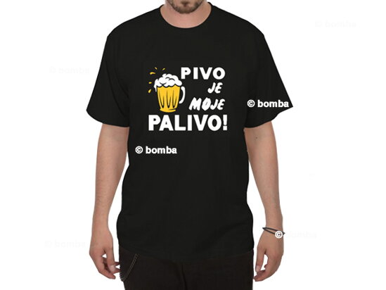 Tričko Pivo je moje palivo - veľkosť M