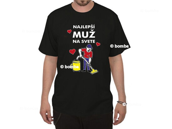 Tričko Najlepší muž na svete - veľkosť XXL