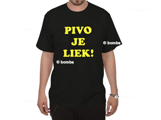 Tričko Pivo je liek - veľkosť L