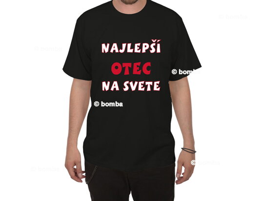 Tričko Najlepší otec na svete II - veľkosť XL