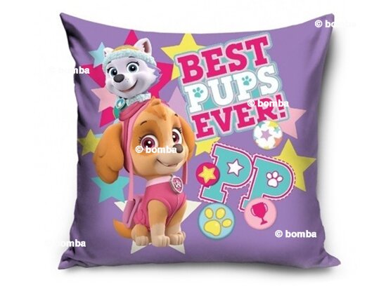 Fialový vankúš Paw Patrol Best Pups Ever!