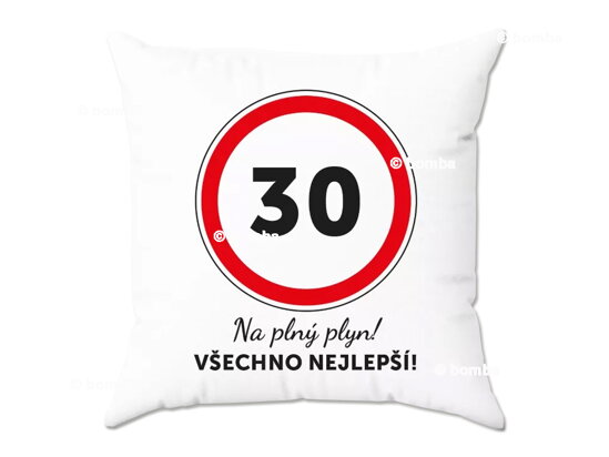 Narodeninový vankúš k 30. narodeninám CZ