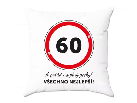 Narodeninový vankúš k 60. narodeninám CZ