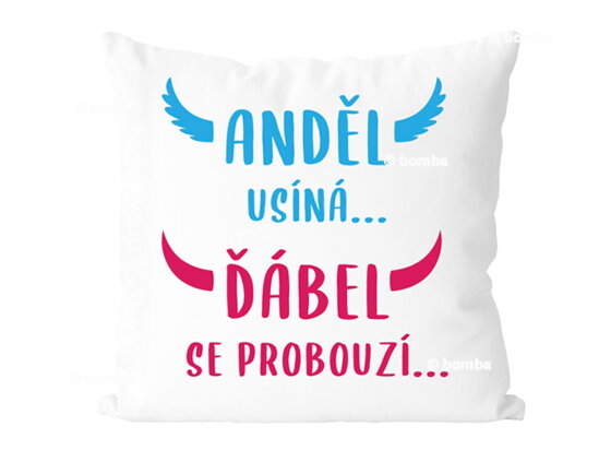 Vankúš Anjel a Diabol