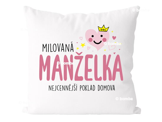 Vankúš Milovaná manželka CZ