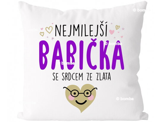 Vankúš Najmilšia babička CZ