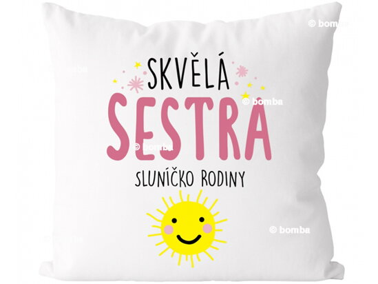 Vankúš Skvelá sestra CZ