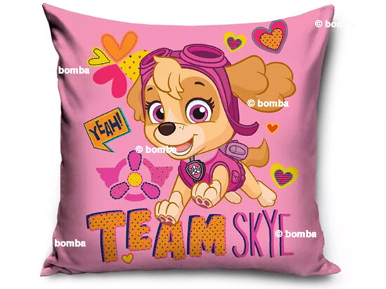 Ružový vankúš Paw Patrol Skye