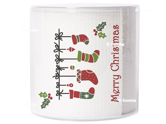Vianočný toaletný papier Xmas Ponožky
