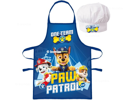 Detská zástera s čiapkou Paw Patrol One Team