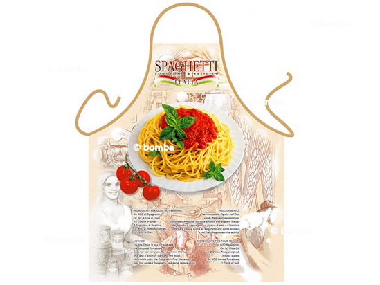 Zástera so špagetami a bazalkou