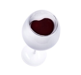 Vínový pohár pre zamilovaných - biely