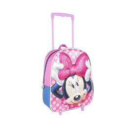 Dievčenský 3D kufrík Minnie Mouse s mašľou