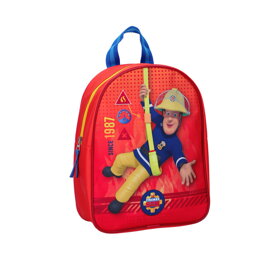 Červený detský ruksak Požiarnik Sam