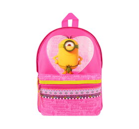 Ružový detský ruksak Mimoni