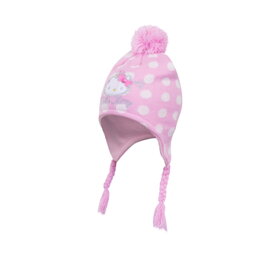 Ružová čiapka s brmbolcom Hello Kitty - veľkosť 48