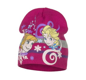 Cyklámenová čiapka Frozen II - Anna a Elsa - veľkosť 54 